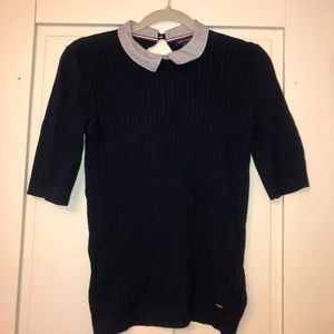 Tommy Hilfiger 3/4 Sleeve Knit Polo Sweater!